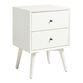 Brewton White Wood Nightstand With Drawers image number 0