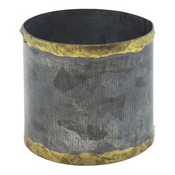 Gold Rim Metal Napkin Ring Set of 4
