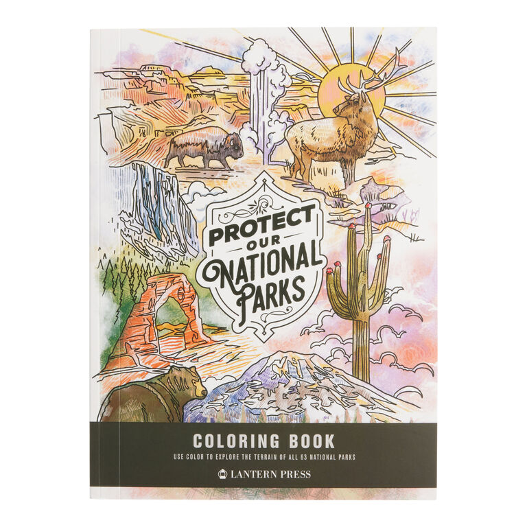 Lantern Press Protect Our National Parks Coloring Book image number 1