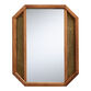 Alina Gold Clad Metal and Wood Wall Mirror image number 2