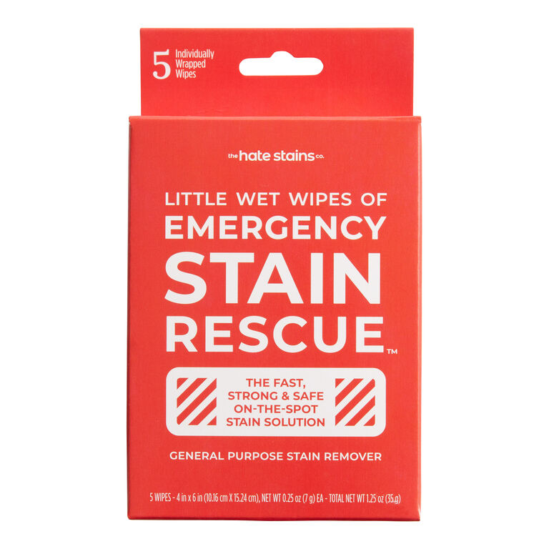 Emergency Stain Rescue Stain Remover Wet Wipes 5 Pack image number 1