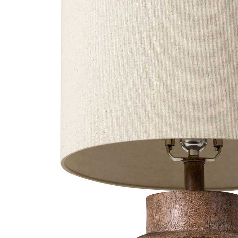 Clements Faux Wood Bulb Table Lamp image number 4
