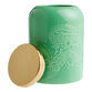 Jade Green and Gold Ceramic Dragon Embossed Tea Canister image number 2