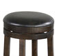 Hawes Mahogany And Metal Backless Swivel Counter Stool image number 2