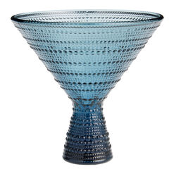 Jupiter Cornflower Blue Martini Glass