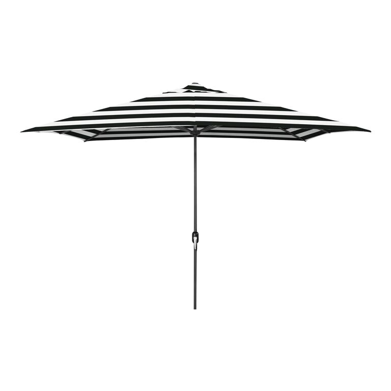 Rectangular Striped Patio Umbrella image number 1