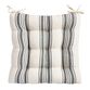 Black Villa Stripe Chair Cushion image number 0