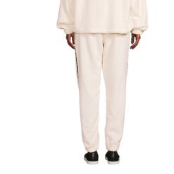 Ivory Faux Fur Lounge Pants With Pockets