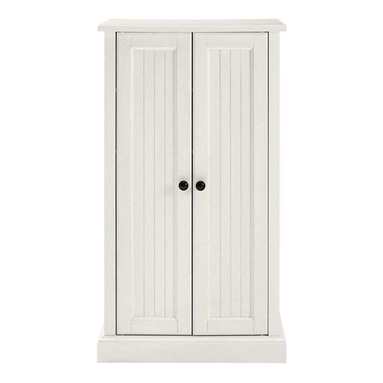 Delmar Distressed White Accent Cabinet image number 3