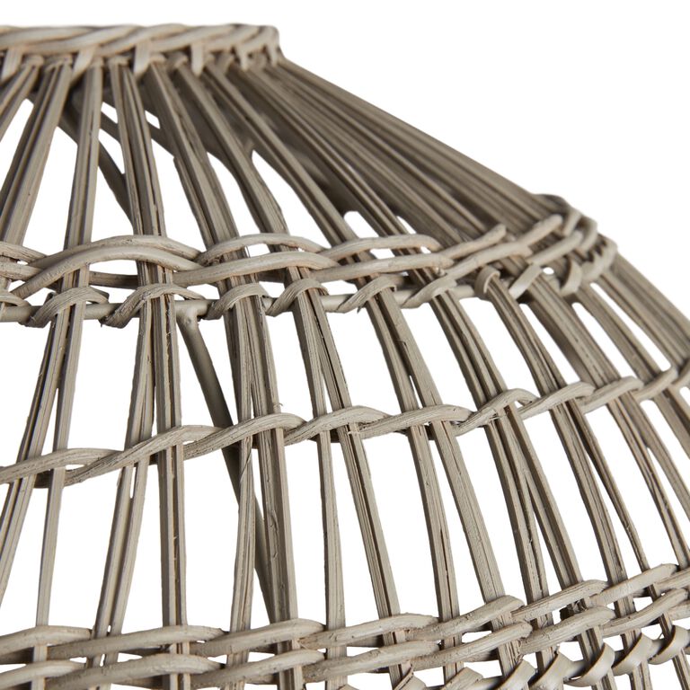 Round Bamboo Basketweave Pendant Shade image number 3