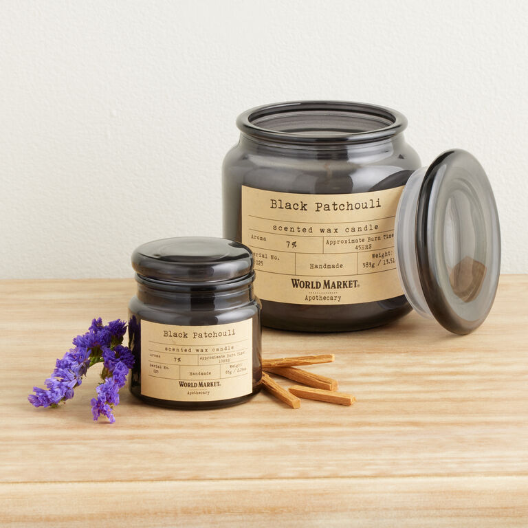Apothecary Black Patchouli Scented Candle image number 1