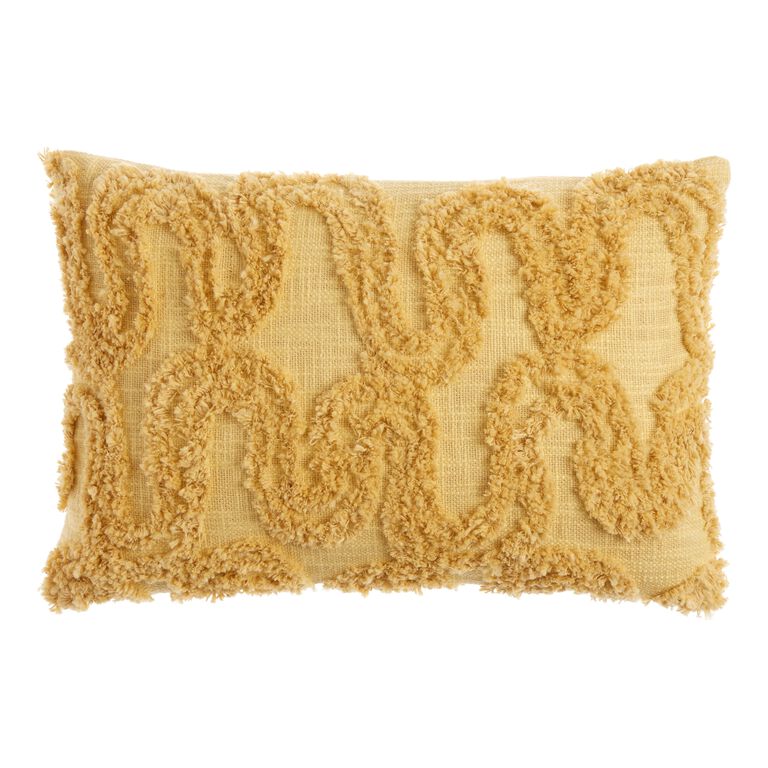 Tufted Wave Lumbar Pillow image number 1