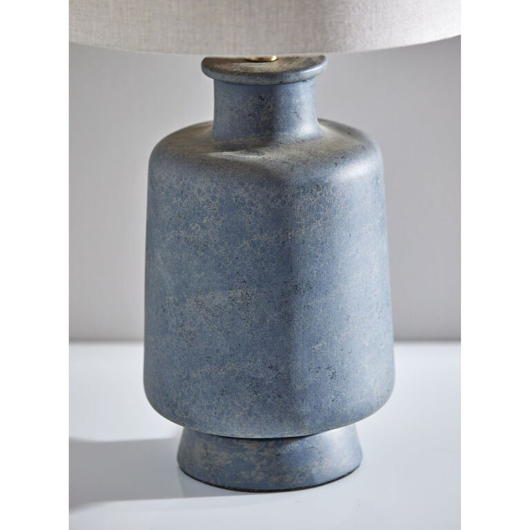 Clement Weathered Dark Gray Ceramic Table Lamp image number 4