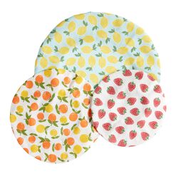 Fruit Pattern Cotton Bowl Covers 3 Pack