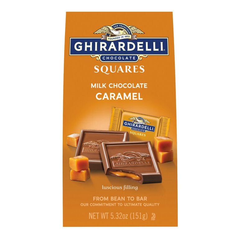 Ghirardelli Caramel Milk Chocolate Squares Bag image number 1