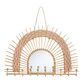 Metal and Rattan Arch Wall Jewelry Holder image number 0