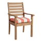 Sunbrella Persimmon Stripe Outdoor Chair Cushion image number 3