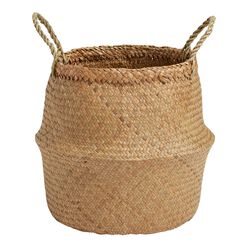 Ellery Natural Seagrass Belly Basket