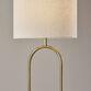 David Antique Brass Arched Floor Lamp image number 2