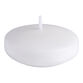 White Unscented Floating Candles 6 Pack image number 0