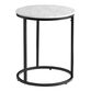 White Marble and Metal Milan Table Collection image number 4
