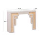 Helston Wood and Rattan Console Table image number 4