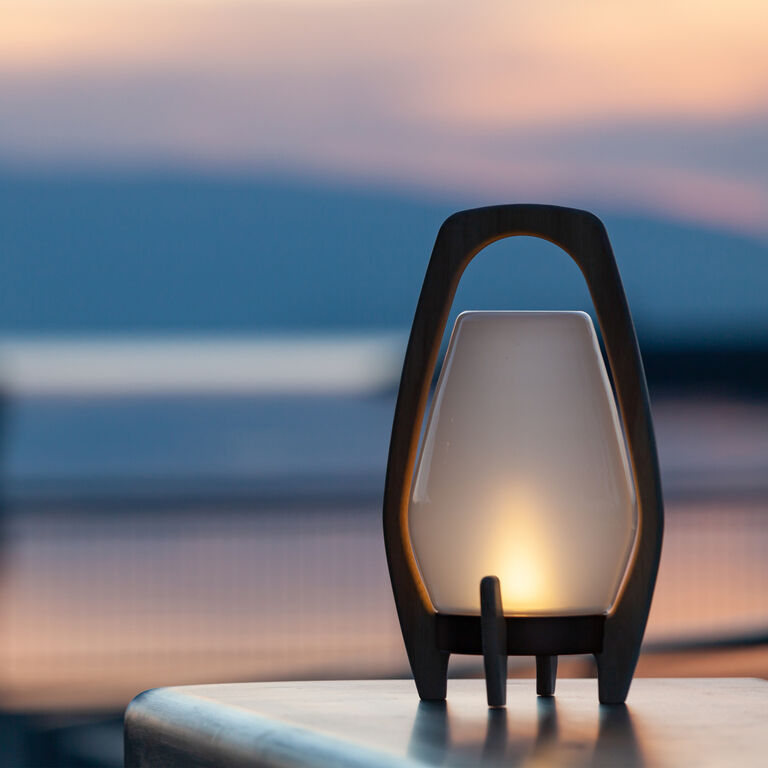 Drifter Wood and Glass Portable LED Lantern image number 5