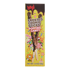 Hapi Popping Candy Chocolate Frosted Cookie Sticks 3 Pack