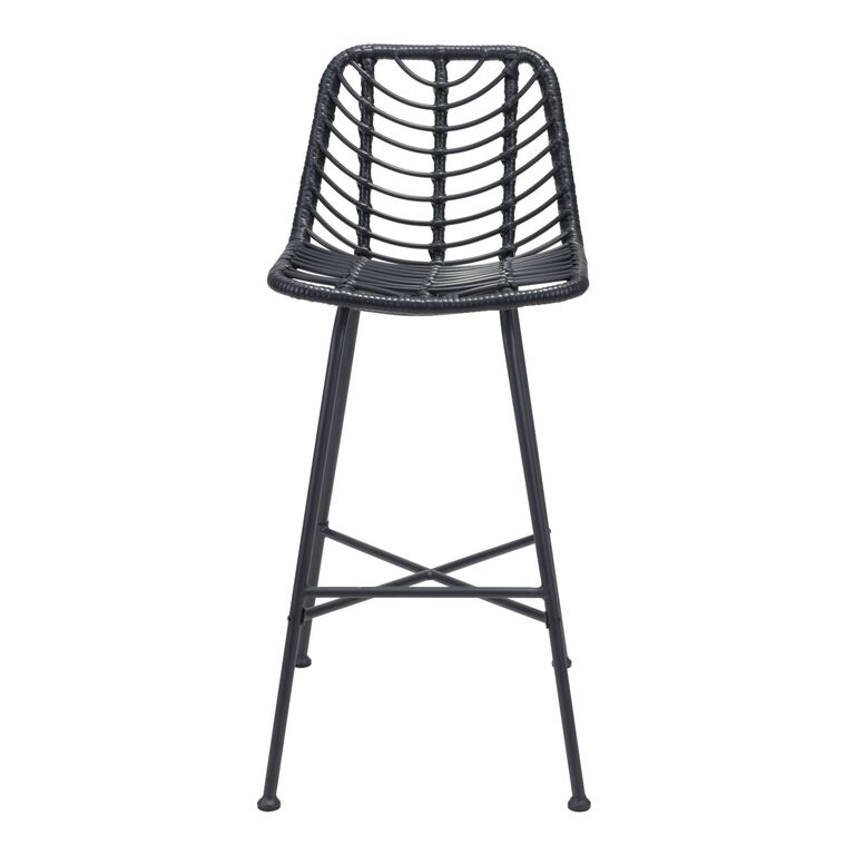 Foley All Weather Wicker Outdoor Barstool Set of 2 image number 3
