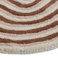 Veta Burgundy and Ivory Geo Tufted Wool Area Rug image number 1