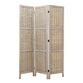 Graywash Willow and Wood 3 Panel Folding Screen image number 0