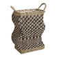 Polly Black And Natural Paper Rope Wavy Check Basket image number 0