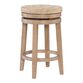 Claudia Natural Seagrass and Wood Swivel Counter Stool image number 0