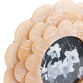 Round Peach Layered Scallop Floral Frame image number 2