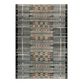 Gray and Multicolor Global Stripe Indoor Outdoor Rug image number 0