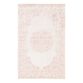 Hasna Pale Pink And White Medallion Area Rug image number 0