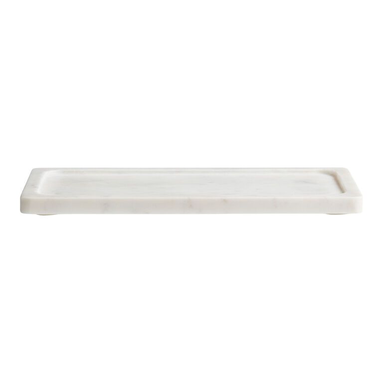 White Marble Vanity Tray image number 1
