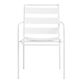 Monteria Steel Slat Outdoor Stacking Dining Armchair Set of 2 image number 2