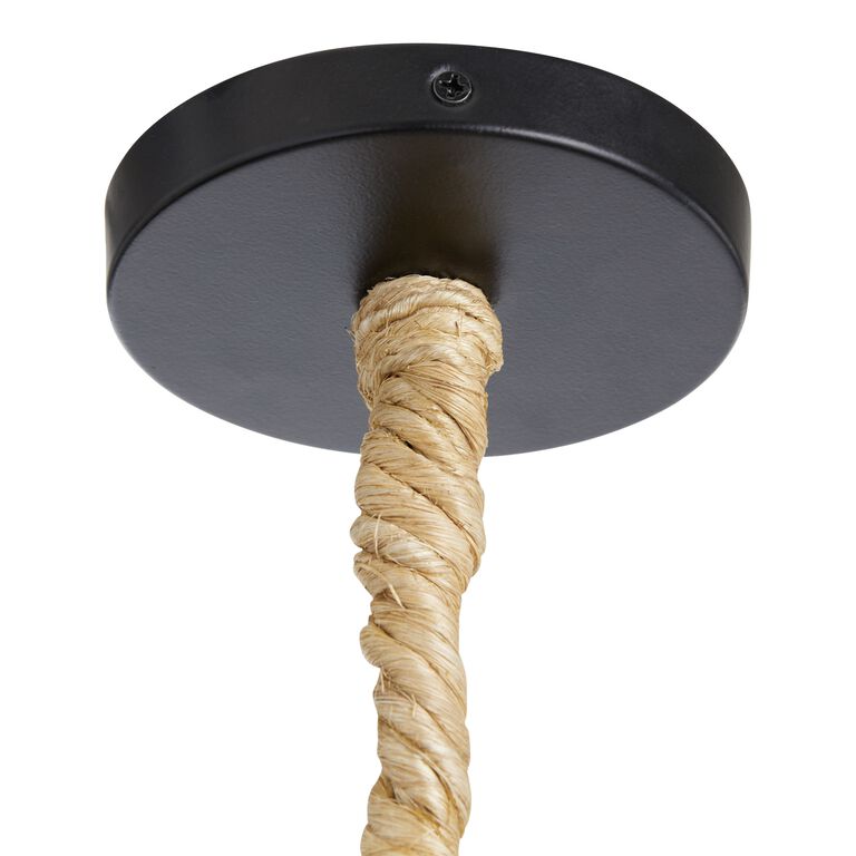 Ava Abaca Rope Tiered 3 Light Pendant Lamp image number 5