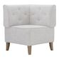 Galway Light Gray Upholstered 3 Piece Dining Banquette image number 2