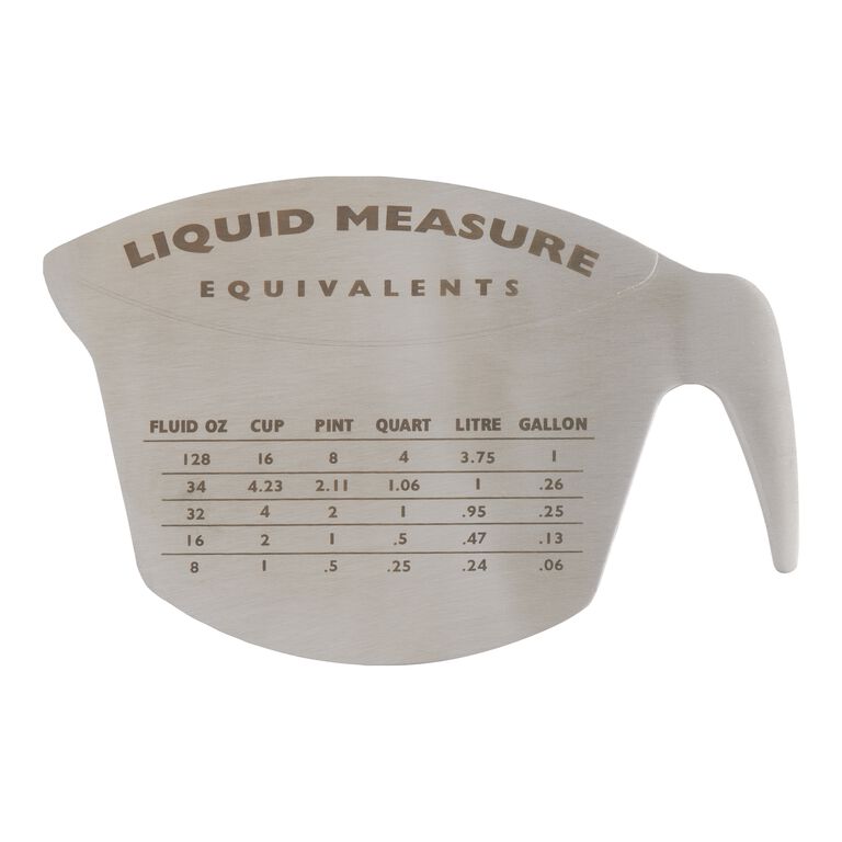 Liquid Measurement Conversion Kitchen Magnet image number 1
