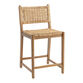 Amolea Wood and Rattan Counter Stool image number 0
