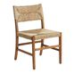 Candace Vintage Acorn and Seagrass Dining Chair Set of 2