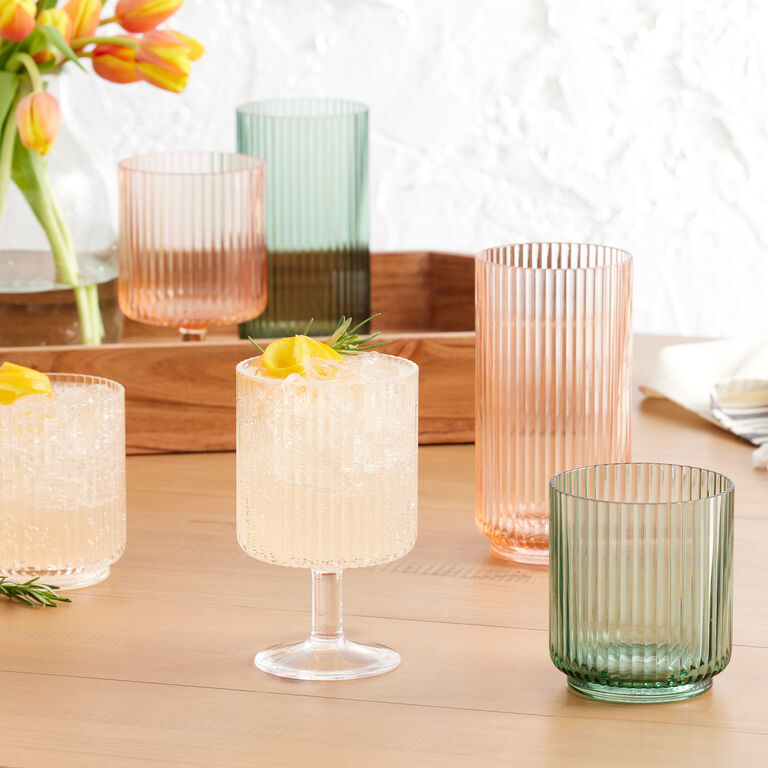 Mesa Ribbed Acrylic Drinkware Collection image number 1