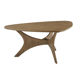 Don Triangular Wood Coffee Table