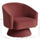 Abbey Velvet Upholstered Swivel Chair image number 5