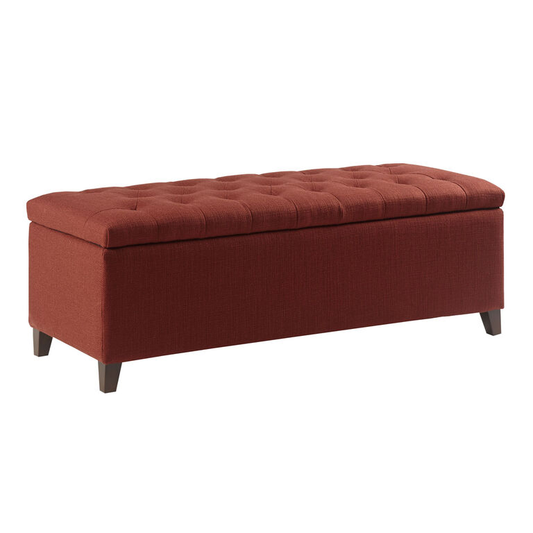 Wispy Tufted Upholstered Storage Bench image number 1