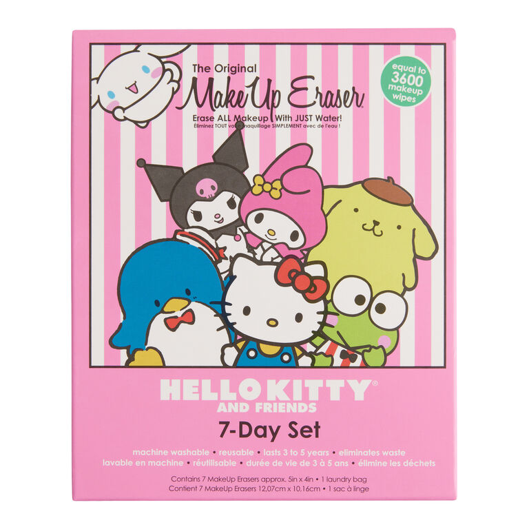Hello Kitty & Friends Reusable Makeup Eraser 7 Day Set image number 2