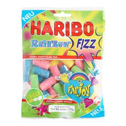 Haribo Rainbow Sour Fizz Gummy Candy Set of 2
