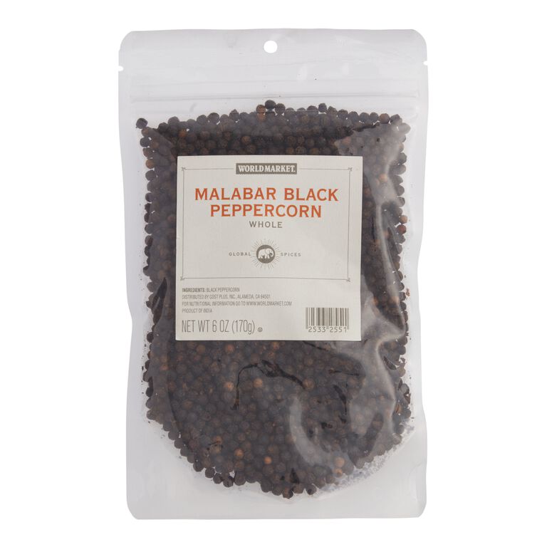 World Market® Whole Black Malabar Peppercorns Spice Bag image number 1